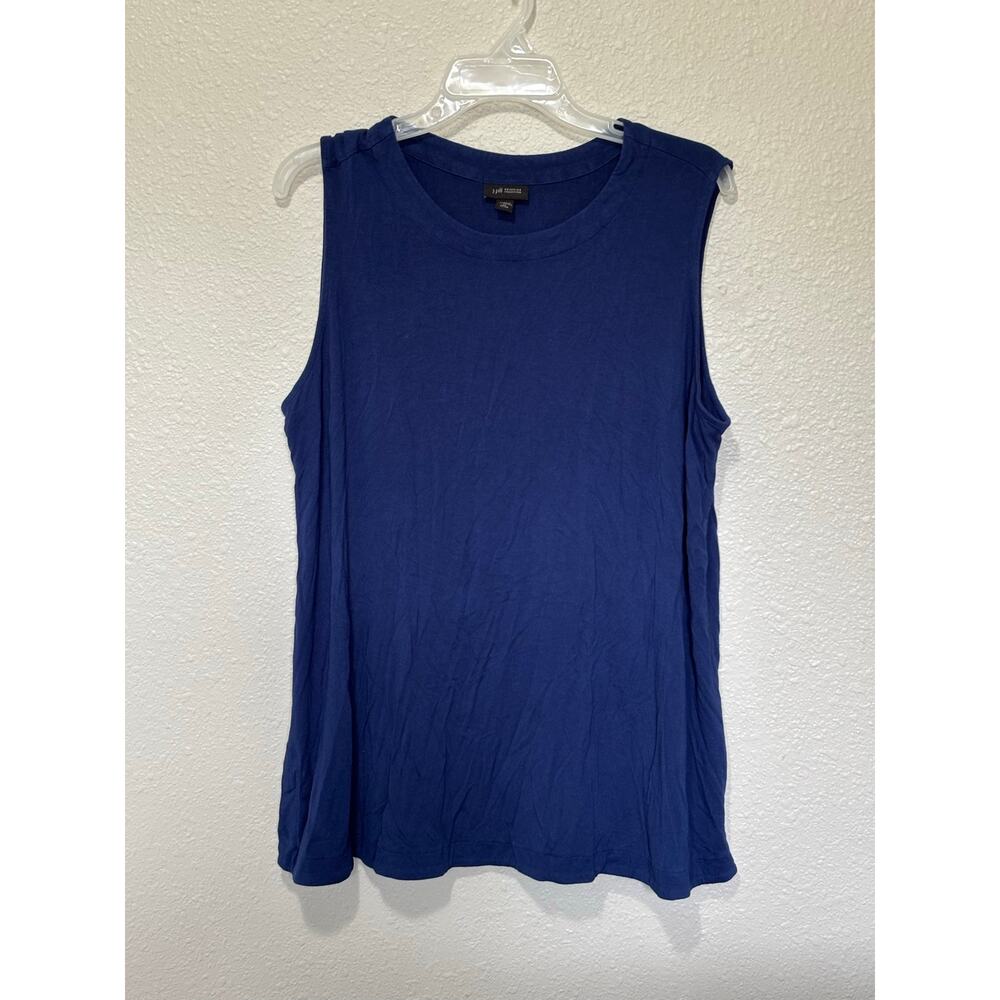 Women’s J. Jill Wearever Collection Navy Blue Sleeveless Tank Top, size XL P
